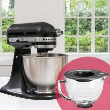 KitchenAid KSM45KGBOB czarny + szklana dzieża » recenzja