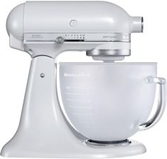 KitchenAid KSM45KGBWH biały + szklana dzieża » recenzja