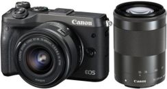 Canon EOS M6 czarny + 15-45mm + 55-200mm recenzja