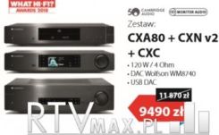 Cambridge Audio Cxa80 + Cxn V2 + Cxc recenzja