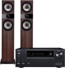 Onkyo Txnr696B + Fyne Audio F303 Orzech recenzja