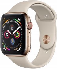 Apple Watch 4 Cellular 44mm Złoty z Piaskową opaską sportową (MTX42WBA) recenzja