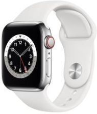 Apple Watch 6 Cellular Koperta 44mm Srebrna ze Stali Nierdzewnej z Paskiem sportowym Białym (M09D3WBA) recenzja