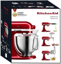 KITCHENAID ARTISAN ZESTAW PREMIUM 5KSM185PSECA CZERWONY KARMELEK recenzja