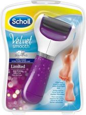 Scholl Velvet Smooth Diamond elektroniczny pilnik do stóp fioletowy recenzja