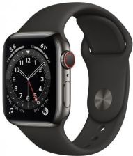 Apple Watch 6 Cellular Koperta 40mm Grafitowa ze Stali Nierdzewnej z Paskiem sportowym Czarnym (M06X3WBA) recenzja