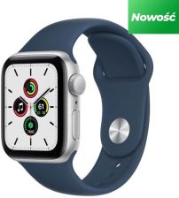 Apple Watch SE Koperta 40mm Srebrna Z Aluminium Z Opaską Sportową Błękitna Toń (MKNY3WBA) recenzja