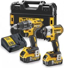 Dewalt Zestaw Combo 18V 2 X 5Ah Wiertarko-Wkrętarka + Zakrętarka Udarowa W Walizce DCK268P2T recenzja